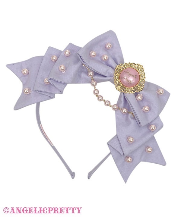 Kimagure Dolly Ribbon Headbow - Lavender