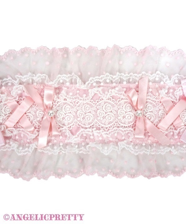 Lace Heart Charm Rose Lace Head Dress - Wine