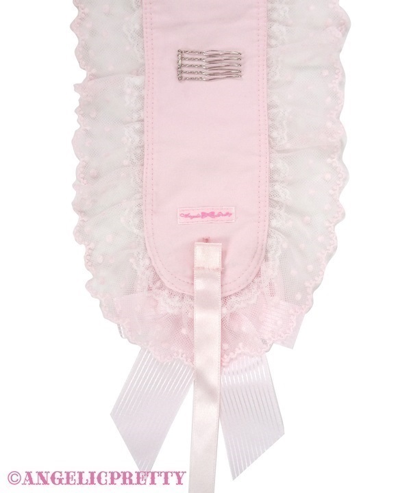 Lace Heart Charm Rose Lace Head Dress - Wine