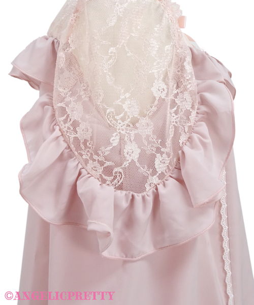 Lacy Frill Blouse - Pink