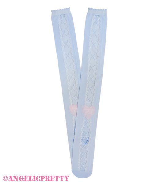 Lacy Lace Up Over Knee - Sax