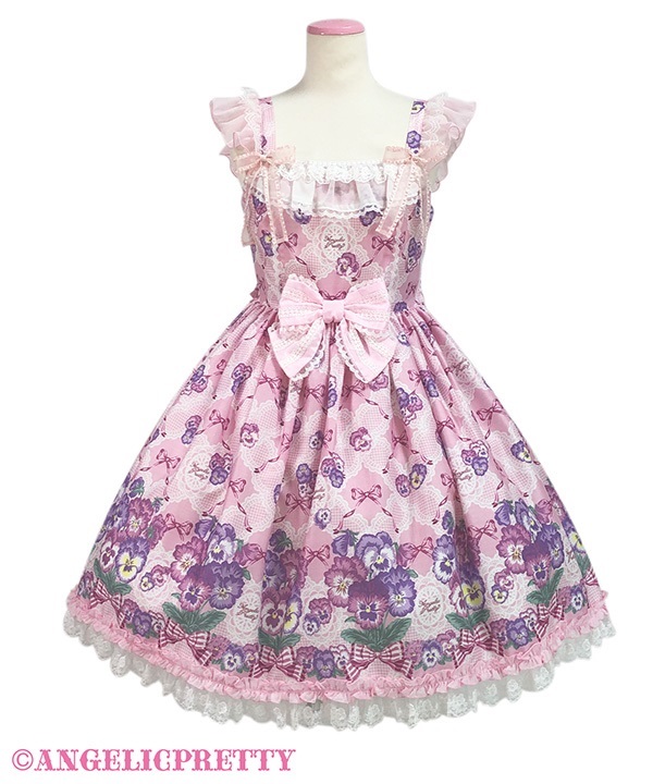 Lacy Pansy Jumperskirt – Pink