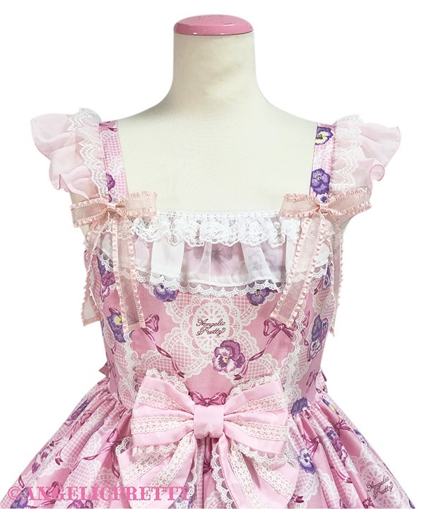Lacy PansyクリップSet ピンク Lacy Pansy Clip Set by Angelic Pretty
