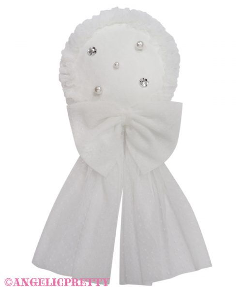 Lacy Prima Canotier - White