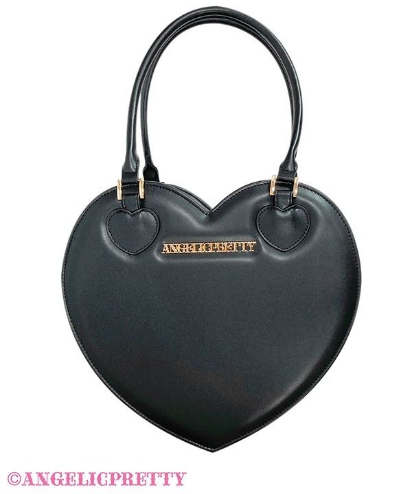 Love Heart Tote Bag - Black