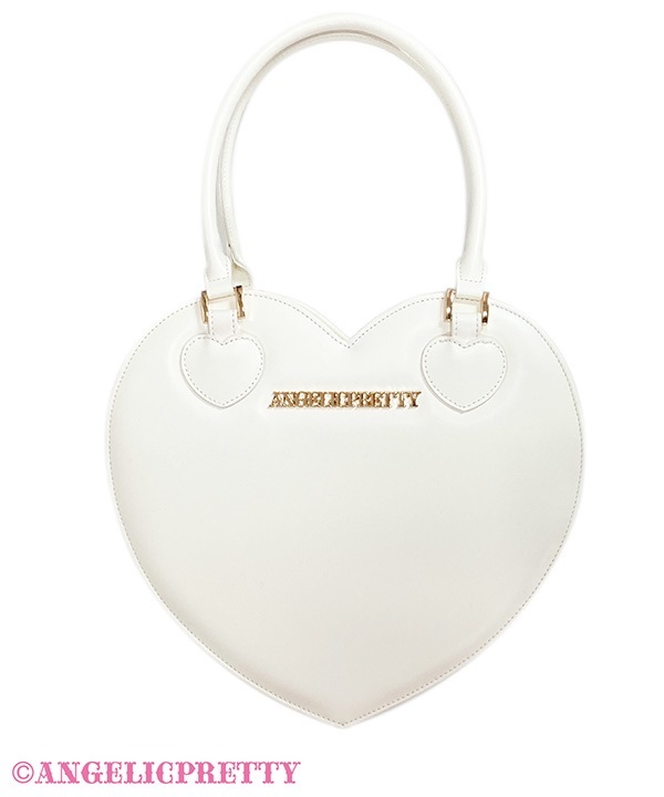Love Heart Tote Bag - White
