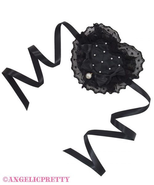 LOVE Quilting Heart Canotier - Black