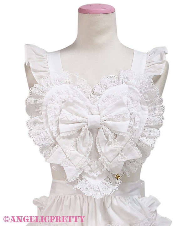 Lovely Heart Apron - Pink [252D02-160075-pk] - $180.00