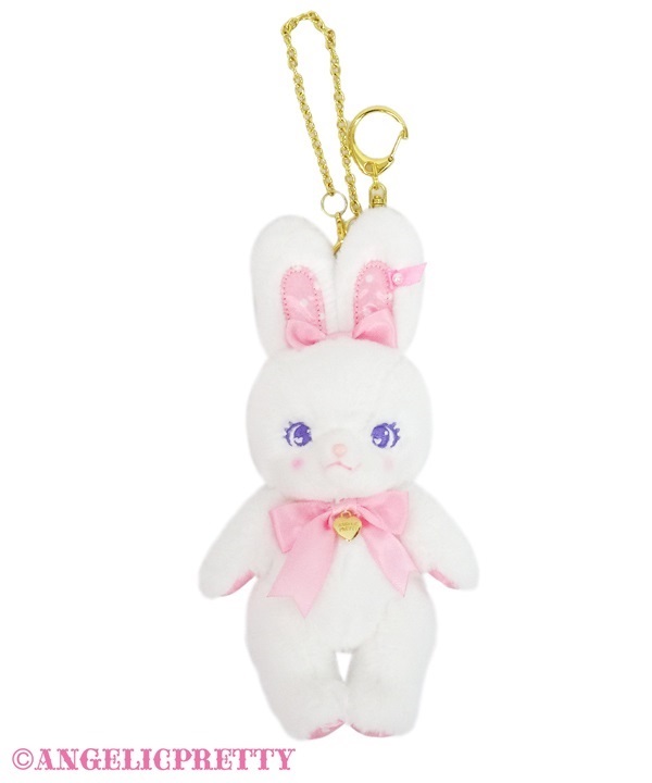 Lovely Lyrical Bunny Plush Charm - White