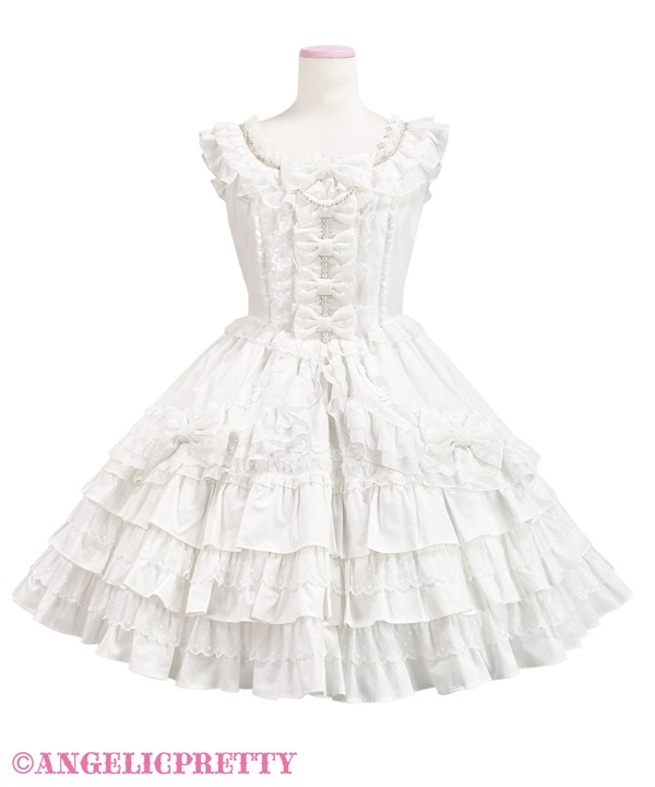 Lovely Princess Jumperskirt - White