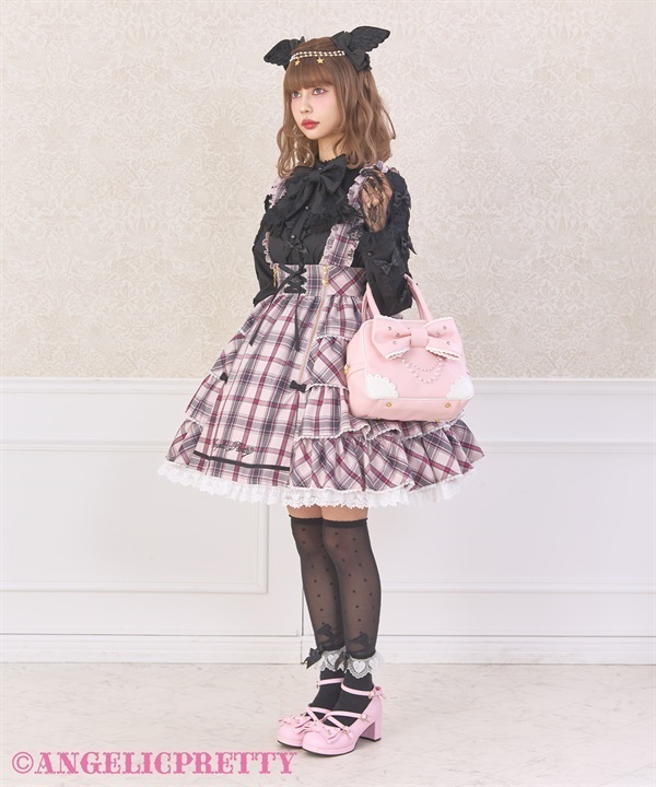 Lovely Tartan Check Skirt - Red [262S08-010161-rd] - $298.00