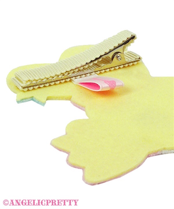 Lyrical Bunny Face Clip - Pink