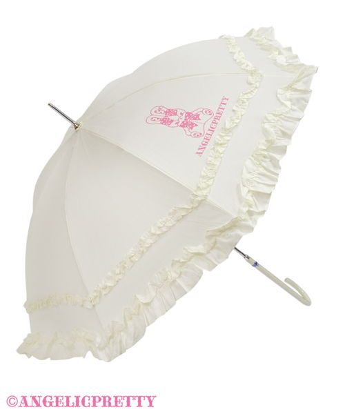 Lyrical Bunny Print Umbrella - Ivory [222G09-090353-iv] - $65.00 
