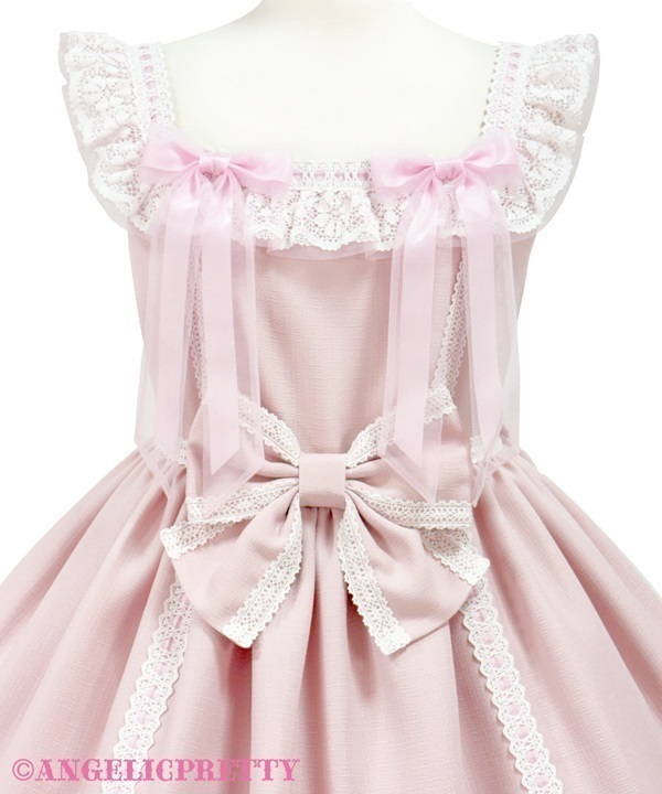 Macaron Frill Jumperskirt - Pink - Click Image to Close