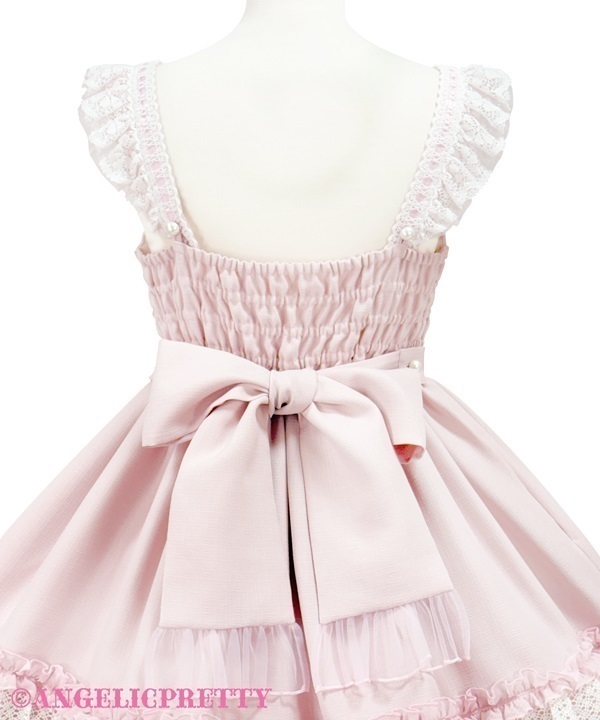 Macaron Frill Jumperskirt - Pink - Click Image to Close