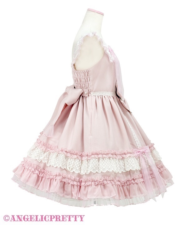 Macaron Frill Jumperskirt - Sax - Click Image to Close