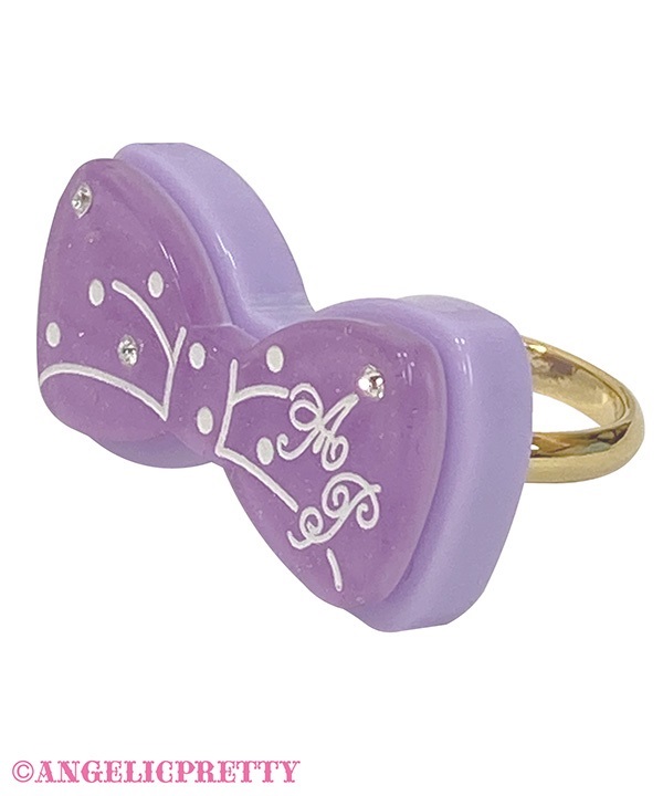 Macaron Ribbon Ring - Lavender