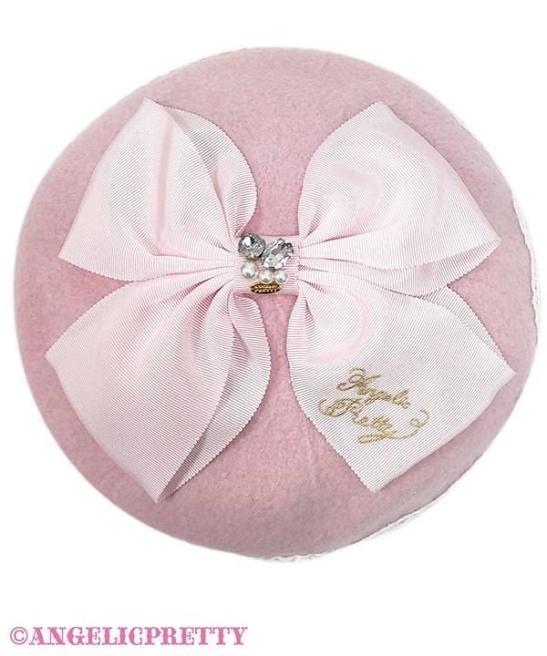 Madonna Ribbon Beret - Pink