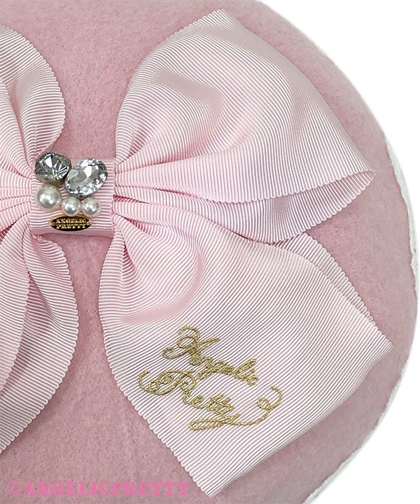 Madonna Ribbon Beret - Pink