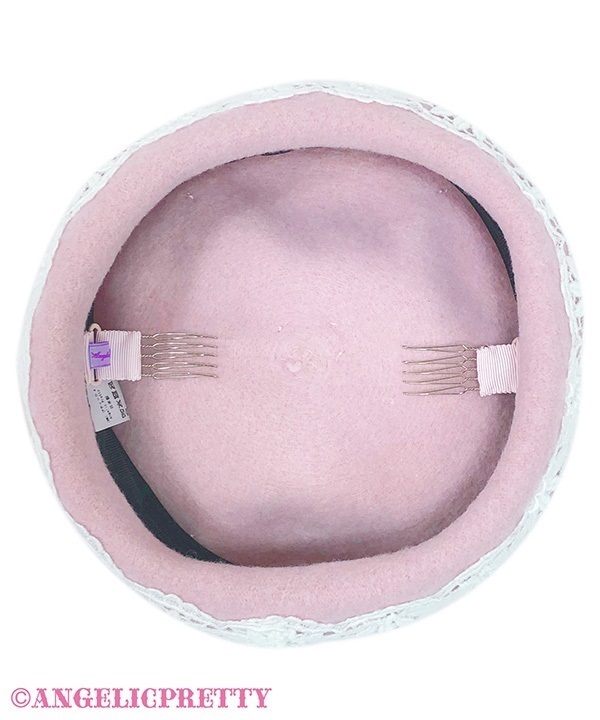 Madonna Ribbon Beret - Pink