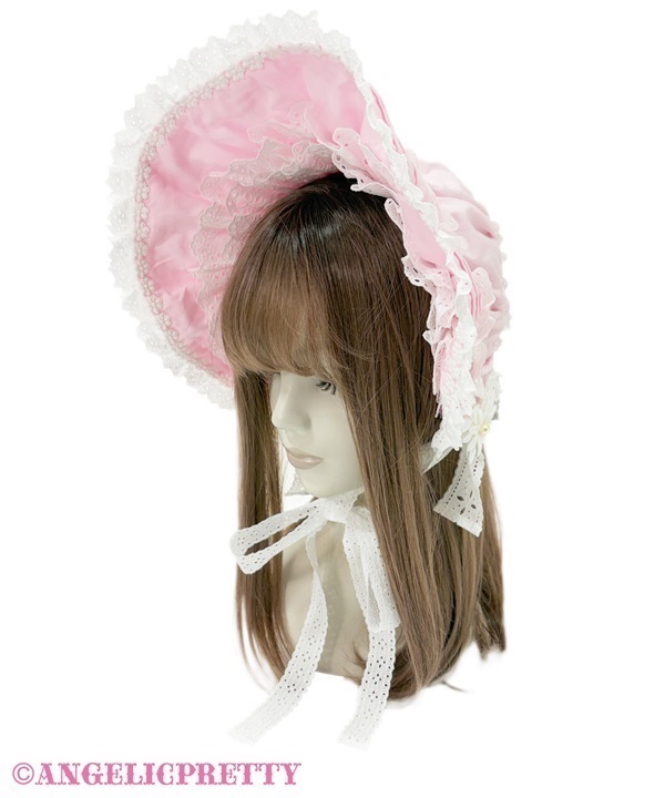Margaret Dream Bonnet - Pink - Click Image to Close