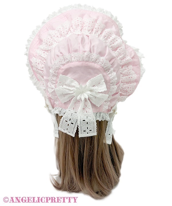Margaret Dream Bonnet - Pink - Click Image to Close