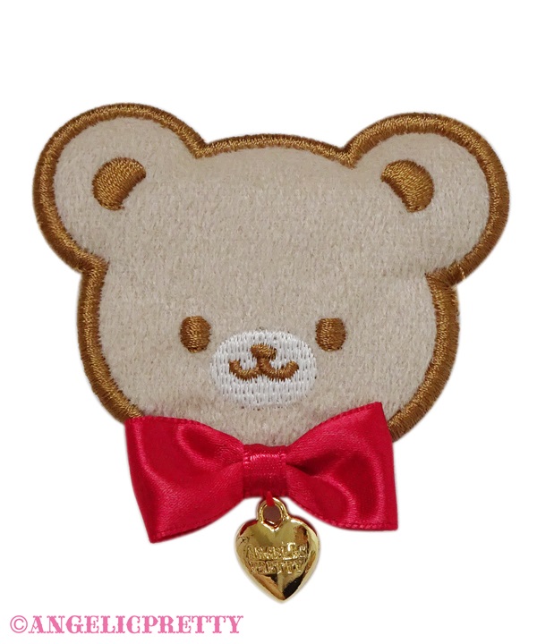 Marshmallow Bear Clip - Beige