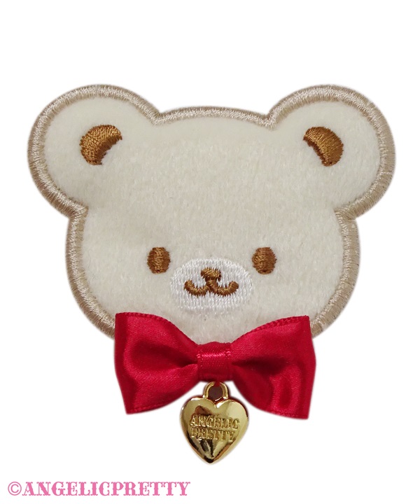 Marshmallow Bear Clip - Ivory