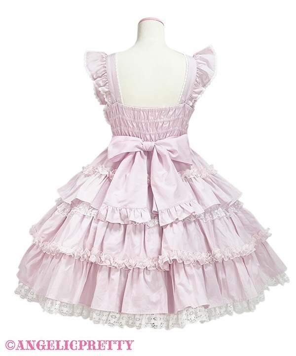 Melody Frill Jumperskirt - Pink - Click Image to Close