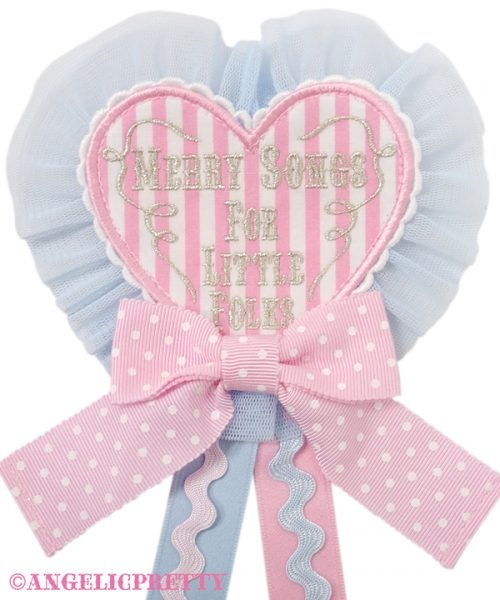 Melody Toys Heart Brooch - Lavender x Pink - Click Image to Close