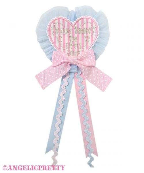 Melody Toys Heart Brooch - Pink x Sax