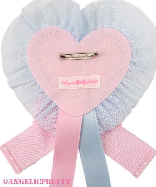 Melody Toys Heart Brooch - Pink x Sax