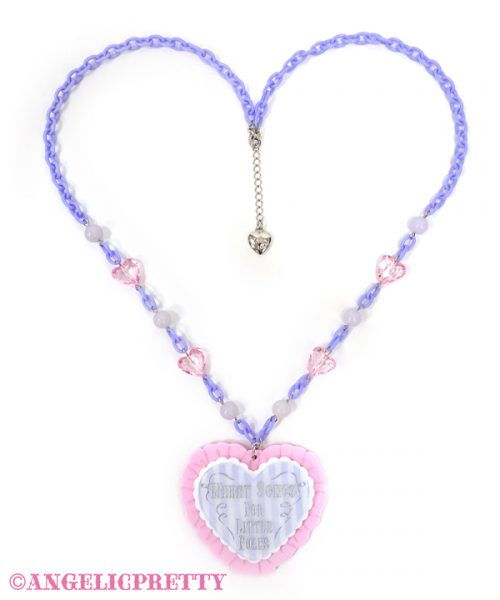 Melody Toys Heart Necklace - Lavender x Pink