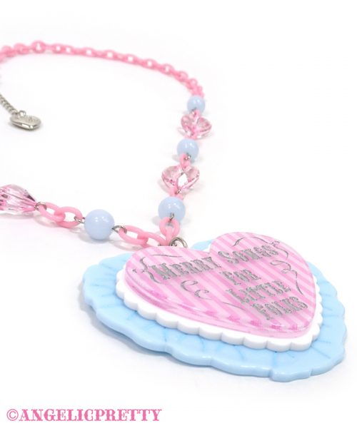 Melody Toys Heart Necklace - Lavender x Pink
