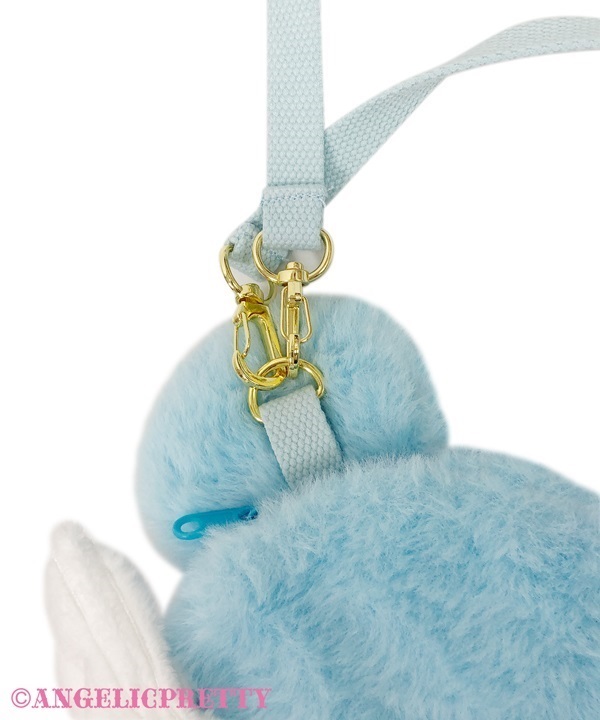 Milky Bear Face Pouch - Sax [252BG09-180295-sx] - $126.00