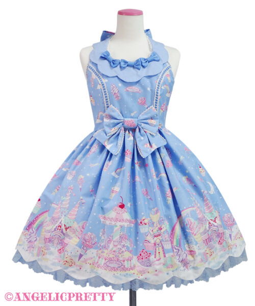 Milky Planet Jumperskirt - Blue
