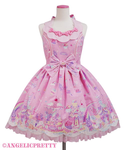 Milky Planet Jumperskirt - Pink