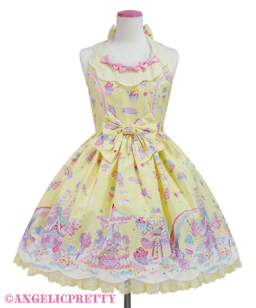 Milky Planet Jumperskirt - Yellow