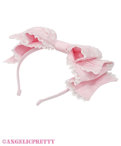 Millefeuille Headbow - White - Click Image to Close
