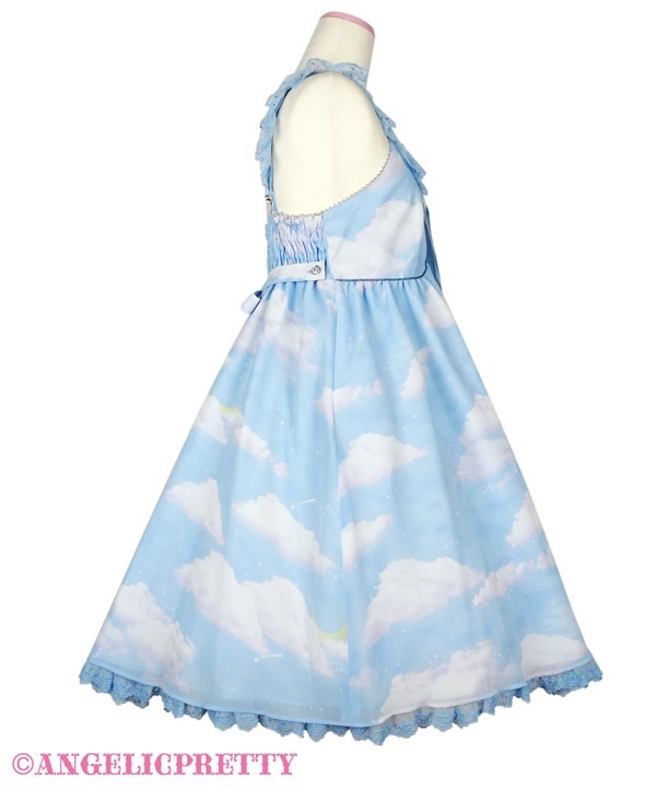 正規店仕入れの Misty [252PST05-210508-sx Sax - Set Jumperskirt Sky バレッタ+ヘアクリップ