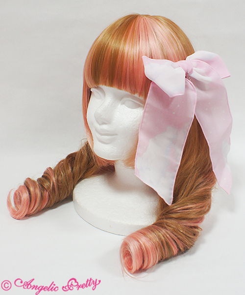 Misty Sky Ribbon Clip - Pink
