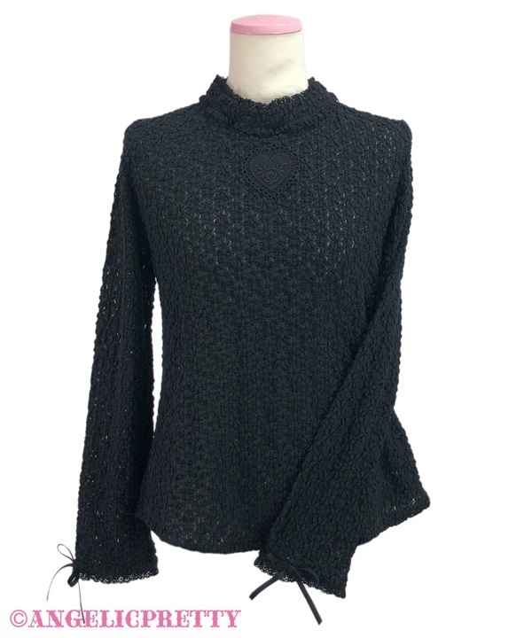 My Heart Lace Cutsew - Black