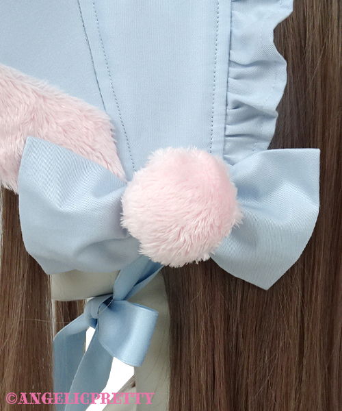 Nakayoshi Bunny Bonnet - Red [212KH10-110463-rd] - $120.00