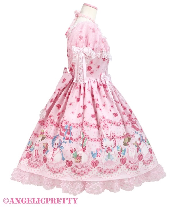 Angelic Pretty Ohanami Bunnyヘッドドレス ピンク Angelic Pretty Ohanami Bunnyヘッドドレス ピンク