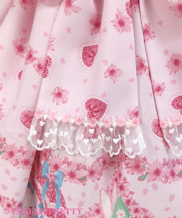 angelic pretty ohanami bunny ピンク ワンピース angelic pretty ohanami bunny ピンク ワンピース