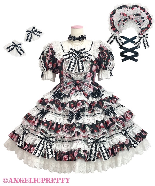 Omekashi Berry Dress Set - Black