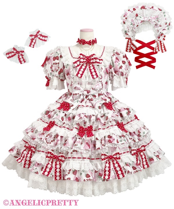 Omekashi Berry Dress Set - White