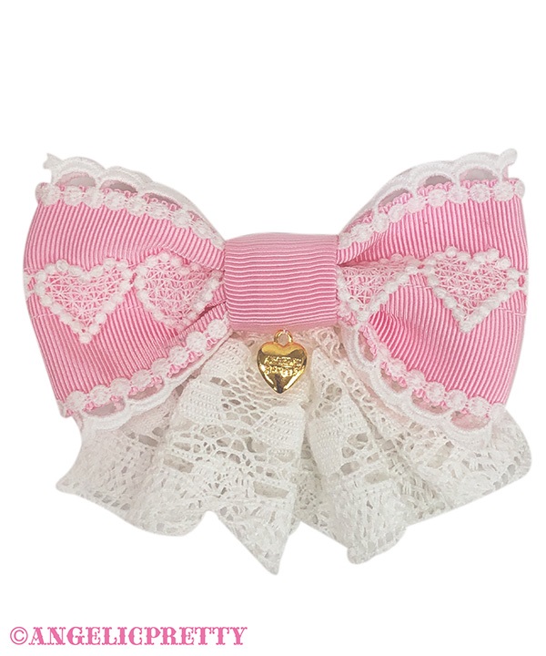 Omekashi Lace Ribbon Clip Set - Pink [252KH05-110648-pk