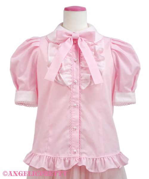 Oshama Frill Blouse - Pink