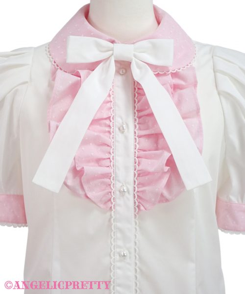 Oshama Frill Blouse - Pink